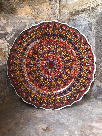 30 cm Aile Desenli Tabak